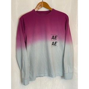 Men’s American Eagle Long Sleeve Shirt Tie Dye Ombre